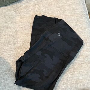 lululemon athletica Black Camo Leggings